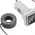 LED Display Voltmeter, Voltage Tester Current Detector 22mm Dual Display Panel Voltmeter Ammeter AC 0-100A 60-500V Meter Indicator (White)...