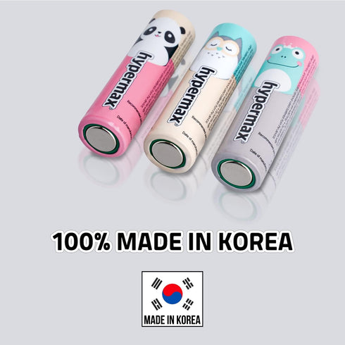 CLEANWRAP Hypermax Cute Character Long-Lasting All-Purpose High-Performance Alkaline AAA Batteries (1.5V - 24 Pack) | Cute AAA Batteries, Househol...