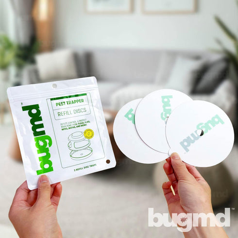 BugMD Flea Trap Refill Disc - Pest Trapper, Traps Pest Control Sticky Pad for Bugs Fleas Mosquitoes, No Harsh Chemicals, Family Pet and Friendly...