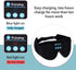 Bluetooth Sleep Mask Wireless Headphones 3D Bluetooth Eye Mask for Side Sleepers SYPVRY Blackout Eye Mask with Headphones Speaker for Airplane,Tra...