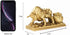 BRASSTAR Resin Fengshui Statue Bull Bring Gold Attract Wealth Fortune Luck Gather Wall Street Business Gifts Financial Securities Mascot Office Ho...