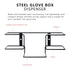 Metal Glove Holder for Wall Mount(2 PACK),Glove Box Holder Wall Mount for laboratory,Healthcare, Hospital, Restaurants,Black Medical Glove Holder ...