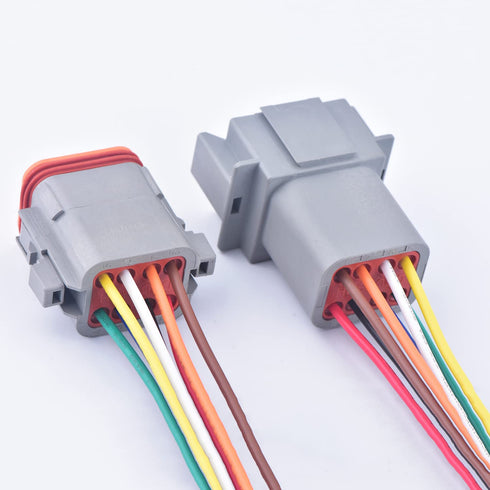 8 Pin Automotive Sealed Electric Plug Male Female Waterproof Connector Wire Harness DT Series DT06-8S DT04-8P...