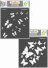 CrafTreat Reusable Layered Butterfly Stencils for Painting on Wood, Paper, Fabric, Floor, Wall and Tile - 2 Step Butterfly - 2 Pcs - Size: 6x6 Inc...