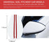 2 PCS Mirror Rain Visor Eyebrow, Waterproof Auto Side Rear View Mirror Guard, Carbon Fiber View Mirror Cover, Exterior Accessories Fit for Most Ca...