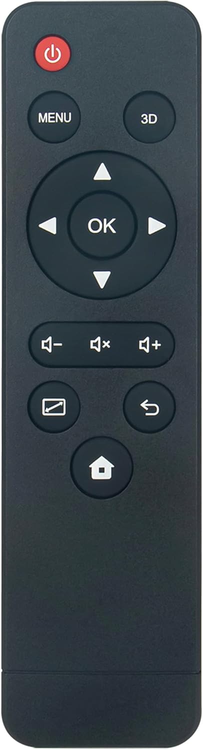AULCMEET STV383E Replace Remote Controller Compatible with Vankyo Burger 10 Mini/EUG Mini E3/Rigal RD-606 Mini LED LCD Portable Projector...
