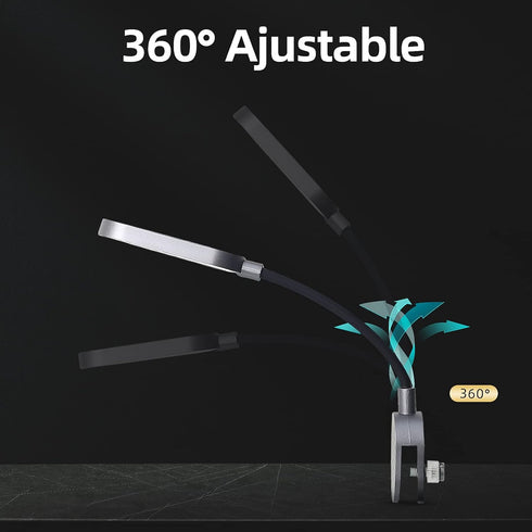 UPETTOOLS Aquarium Light with Adapter LED Clip on Fish Tank Light Small Full Spectrum USB Light 360° Rotation Lighting 5W...