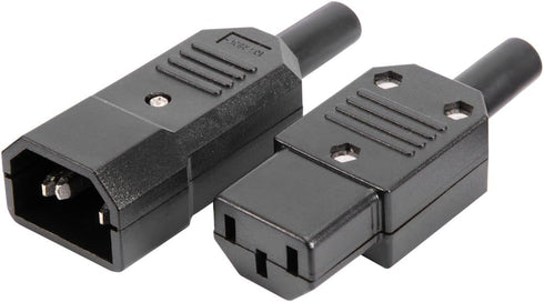 uxcell 3Pair AC250V 10A IEC C14 Male C13 Female, 3 Pins Terminals Inline Adapter Plug Power Socket Connectors...