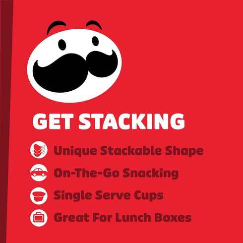 Pringles Potato Crisps Chips, Lunch Snacks, On-the-Go Snacks, Snack Stacks, Variety Pack, 12.9oz Box (18 Cups)...