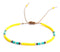 Anklet for Teen Girls and Women, Hippie Colorful Yellow Beaded Beach Anklet, Native American Jewelry, Adjustable Waterproof String Anklet, Handmad...