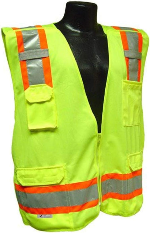 Radians SV46GM Class 2 Breakaway Survey Safety Vests, Two Tone Green, Medium...
