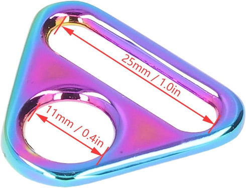 1 Inch Metal Adjustable Buckle Colorful Lightweight Portable Alloy Material Purse Hardware Hand DIY Accessories for Making Handbag Backpack Luggag...