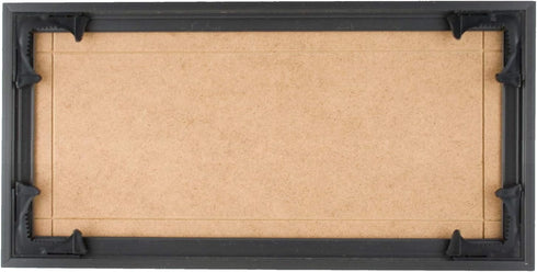 Quadro Frames 6x13 inch Picture Frame, Black, Style P375-3/8 inch Wide Molding...