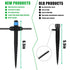 Drip Irrigation Emitters Fan Shape with Stake Adjustable 360Deree Fan Sprayer with Lock Barbed Ideal for (4-7mm) Garden Hose Watering System(25Pcs...