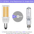 E11 LED Bulb 5W Dimmable, 50W or 60W E11 Halogen Bulb Replacement, Warm White 3000K, E11 Mini Candelabra Base, JD T3/T4 360 Degree Beam Angle E11 ...