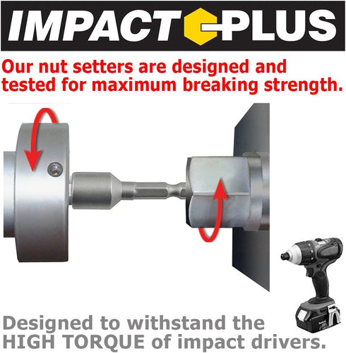 IVY Classic 44667 9/16" x 6" Magnetic Nut Setter, Impact Plus, 1/Card...