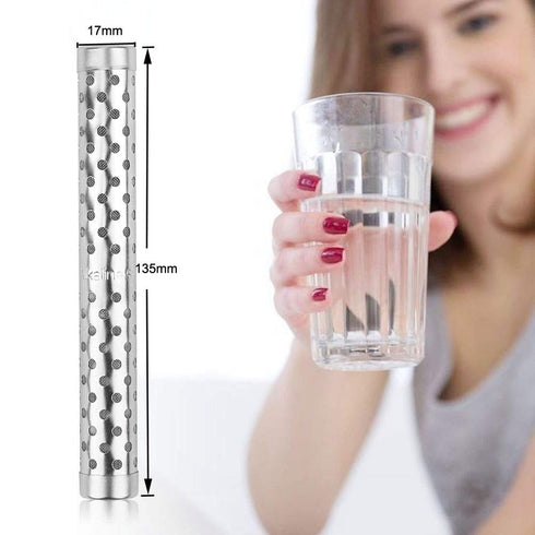 Portable Alkaline Hydrogen Water Ionizer Stick Stainless Healthy pH Lonizer Sealed with Plastic Wrapper Travel (2)...