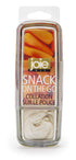 Joie Snack On The Go Divided Container, Two Compartment Storage Box Keeps Foods Separate, Leakproof and Airtight, Ideal for Veggies and Dip or Che...