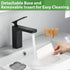 Boperzi Toothbrush and Toothpaste Holder with Bamboo Divider for Bathroom Countertop Organizer, Plastic Detachable Anti-Slip Large Electric Toothb...
