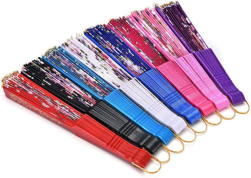 8 PCS Floral Hand Fans, Spanish Folding Hand Fan, Flower Dancing Fans,Summer Handheld Folding Fans Party Favors for Girls Women (8 Pack, Flower Pa...