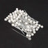 Quilting Supplies Boutonniere Pin 100pcs Pearl Head Metal White Round Bead Head Stick DIY Handmade Craft Supplies for Women Ladies Pin Wedding Dec...