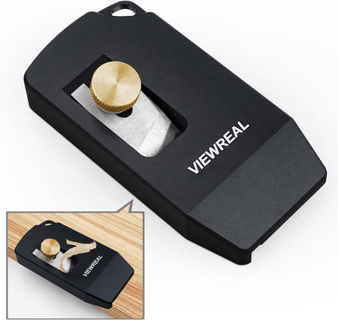 Adjustable Edge Banding Trimmer with High-Speed Steel Blade,Durable Aluminum Alloy Hand Planer for PVC, ABS, Melamine, Wood Veneer – Compact Woodw...