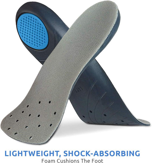 Comfort Zone Heel Pain Relief Inserts Men's, Blue, 8-12, 1 Count...