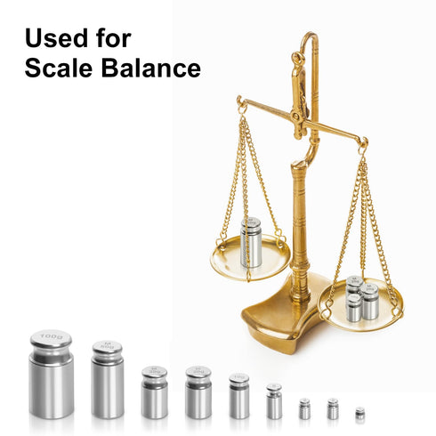 Calibration Weights 210g,9 PCS High Precision Scale Calibration Weight Kit,1g 2g 5g 10g 20g 50g 100g Calibration Weight with Stainless Tweezers fo...