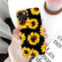 Case for iPhone 13 Mini, Sunflower Floral Pattern, Shockproof Soft Silicone Slim Cute Yellow Flower Case Compatible with iPhone 13 Mini 5.4 Inch...