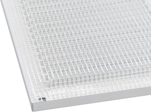 EUROPLAST 12x8 inch Vent Cover with Screen Mesh - White Register Vent Cover - Metal Air Return Grill - HVAC Vent Register for Home Improvement - C...