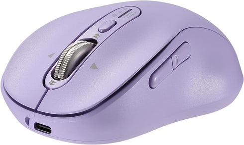 L570 Wireless Bluetooth Mouse, Portable Rechargeable Mouse with Charging Cable, USB Receiver and Two Bluetooth, 4-Way Scrollig for MacBook Air/Pro...