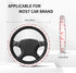 Pink Cow Print Steering Wheel Cover for Women Men with 2 Pcs Car Coasters, Universal 14.5-15 Inch Rainbow Steering Wheel Covers Non-Slip Car Acces...