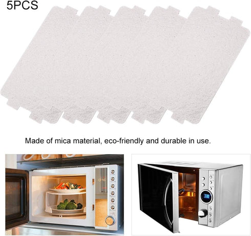 Garosa 5Pcs Microwave Oven Mica Plate Sheet Microwave Waveguide Cover Replacement Repairing Accessory for Kitchen Microwave Oven...