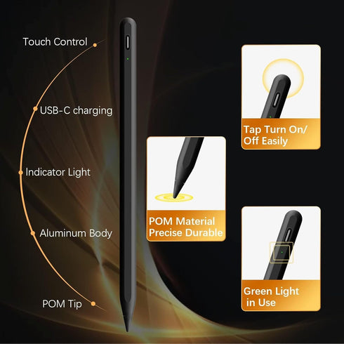 Stylus Pen for iPad 9th&10th Gen,Compatible with (2018-2023) Apple iPad Pro 11/12.9 inch, iPad 10th/9th/8th/7th/6th Gen, iPad Air 5/4/3rd Gen, iPa...
