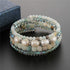 PEARL&CLUB Bead Crystal Wrap Bangle Bracelet - Fashion Jewelry Beaded Bracelet with Silver Metal, Gifts for Women...