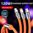 3 in 1 120W Fast Charge Cable, Zinc Alloy One Drag Three...