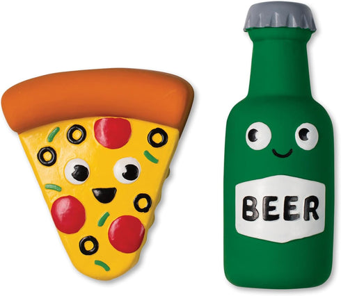 Fringe Studio Dog Toy Set, in Pizza We Crust, 3Pc Mini, Latex, Pet Shop Collection (368011)...