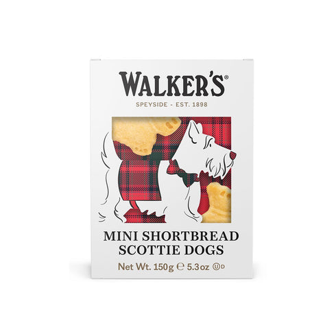 Walker’s All-Butter Mini Scottie Dog Shaped Shortbread - 51-Count Carton - Authentic Shortbread Cookies from Scotland...