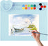 Silicone Painting Mat for Crafts Kids: Silicone Painting Station Pad with Cup and Paint Brush Holder Palette, 20"x16" Paint Tray Palette Craft Mat...