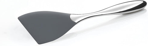 nambe Curvo Slanted Spatula | 12 Inch Heat Resistant Kitchen Turner Spatula for Cooking | Made of Stainless Steel and Silicone | Designed by Steve...