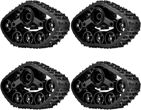 RC Military Truck Wheels 4pcs, Rubber Crawler Tire Wheel Tyre for WPL 1/16 RC Vehicle...