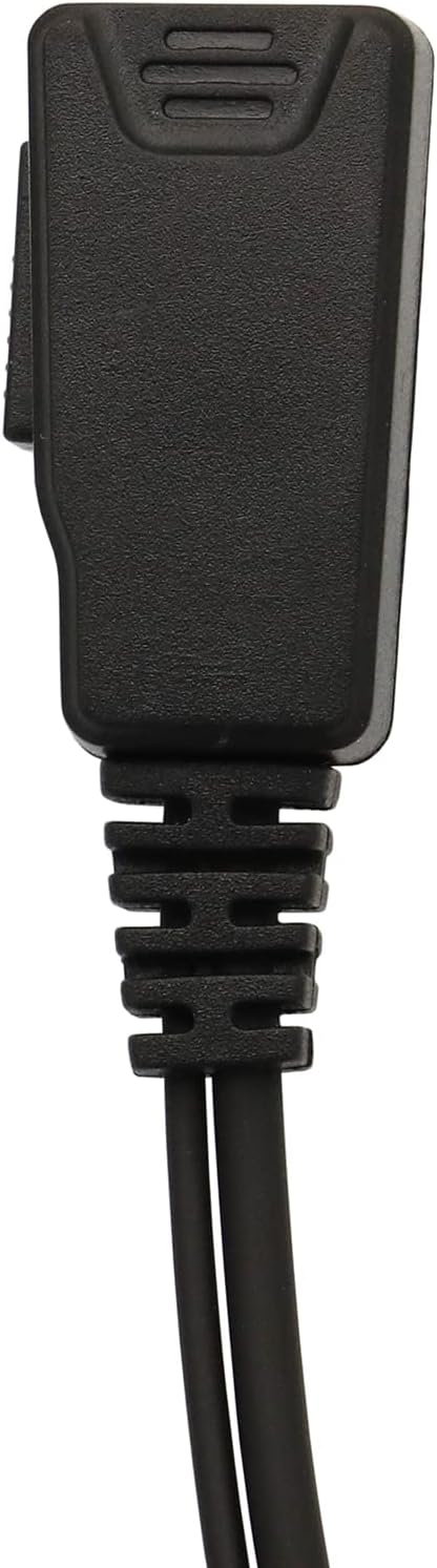 G-Shape Clip Ear Earpiece Headset with PTT Button & Mic is Compatible with Yaesu Vertex VX-6R 7R 6E 7E Icom IC-4300L IC-M25 Standard Horizon HX320...