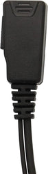 G-Shape Clip Ear Earpiece Headset with PTT Button & Mic is Compatible with Yaesu Vertex VX-6R 7R 6E 7E Icom IC-4300L IC-M25 Standard Horizon HX320...