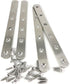 4 Pack Flat Straight Bracket Mending Plate for Wood Stainless Steel Straight Brackets 195mm / 7.7" Wood Brace with Screws...