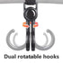4 Pack Hooks for Baby Stroller, Black Mommy Clips, Universal and Adjustable Hooks for Bags Durable Hold 20lbs...