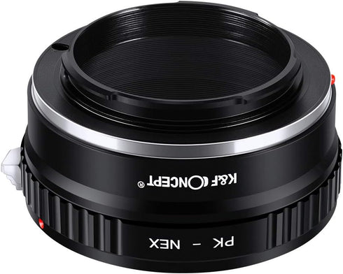 K&F Concept PK K Mount Lens to Sony NEX E-Mount Lens Adapter, Compatible with Sony NEX-3 NEX-3C NEX-3N NEX-5 NEX-5C NEX-5N NEX-5R NEX-5T NEX-6 NEX...