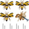 brandname SCRTB 4 Pcs Cute Bee Shaped Cabinet Knobs Cupboard Closet Drawer Wardrobe Door Dresser Insect Handle Home Yellow Decorative Hardware Fur...