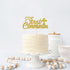 Gold Glitter First Communion Cake Topper - First Communion Cake Decoration for Kids - God Bless Cake Topper...