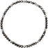 Stretch Bead Ankle Bracelet Anklet - Metallic Hematite Gray/Grey (A133)...