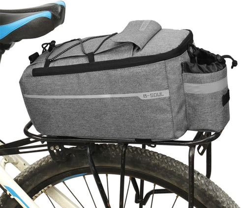 ZTZ Bike Rack Bag, Bike Rear Seat Cargo Bag, Bicycle Rear Rack Storage Luggage?8L Insulated Bicycle Trunk Bag Storage Luggage Bag Waterproof with ...